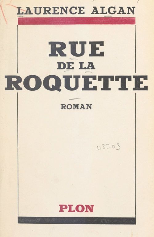 ebook cover of Rue de la Roquette, by Laurence Algan