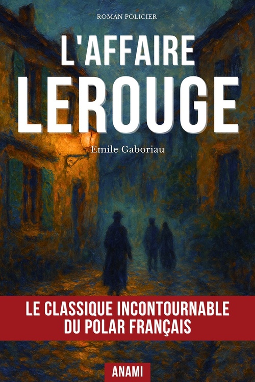 Couverture ebook de L'Affaire Lerouge, de Emile Gaboriau
