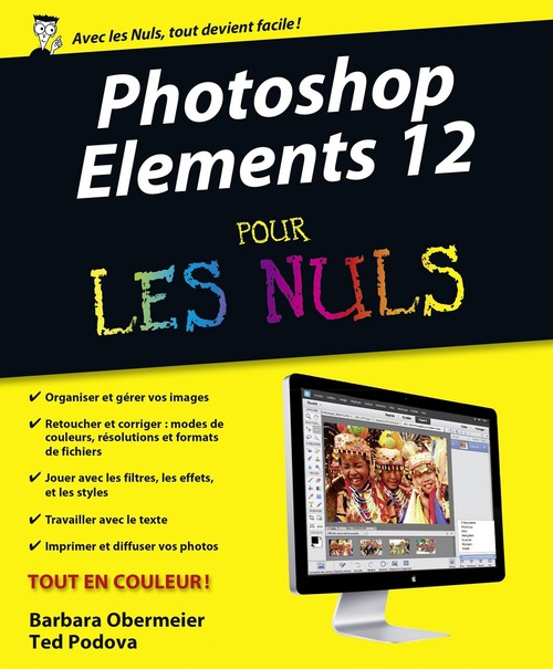 ebook cover of Photoshop Elements 12 pour les nuls, by Barbara Obermeier