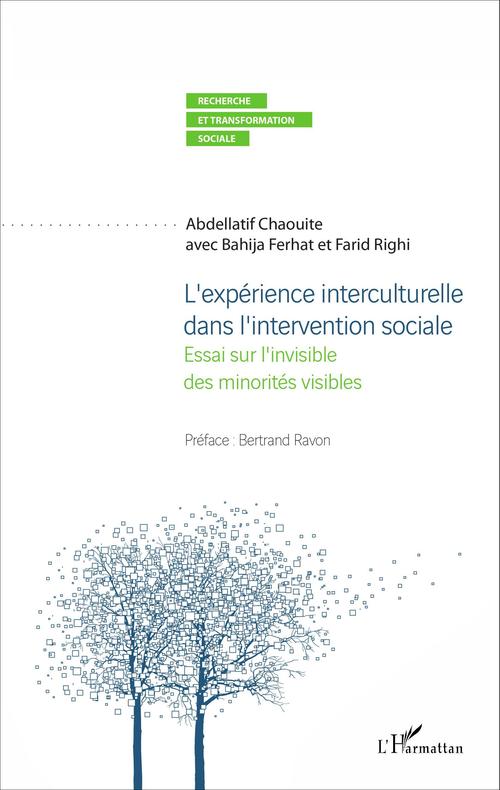 Couverture ebook de L'expérience interculturelle dans l'intervention sociale, de Abdellatif Chaouite, Bahija Ferhat, Farid Righi