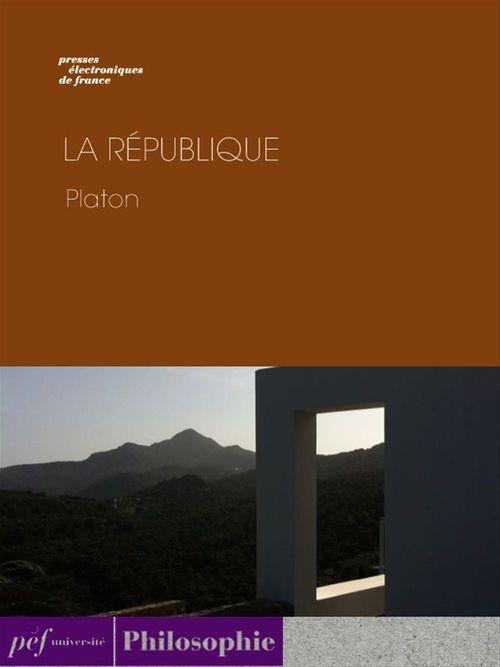 Couverture ebook de La République, de Platon