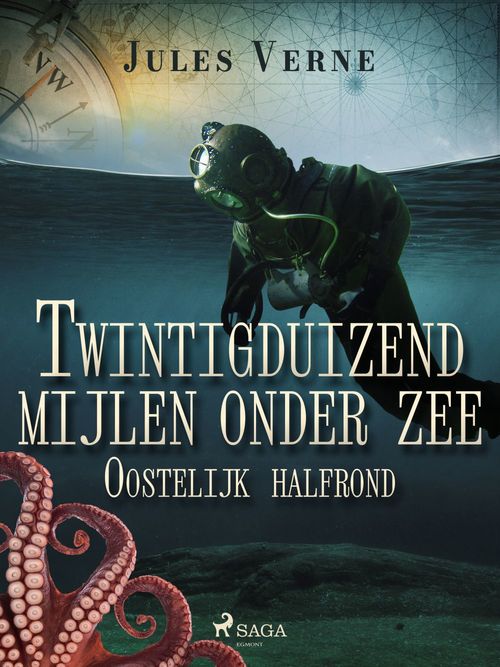 Couverture ebook de Twintigduizend mijlen onder zee - Oostelijk halfrond, de Jules Verne