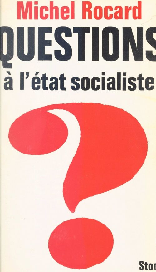 ebook cover of Questions à l'État socialiste, by Michel Rocard