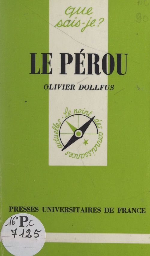 ebook cover of Le Pérou, by Olivier Dollfus