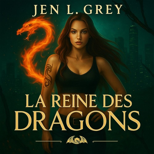 audiobook cover of La Reine Des Dragons -  Livre audio de fantasy, by Jen L. Grey