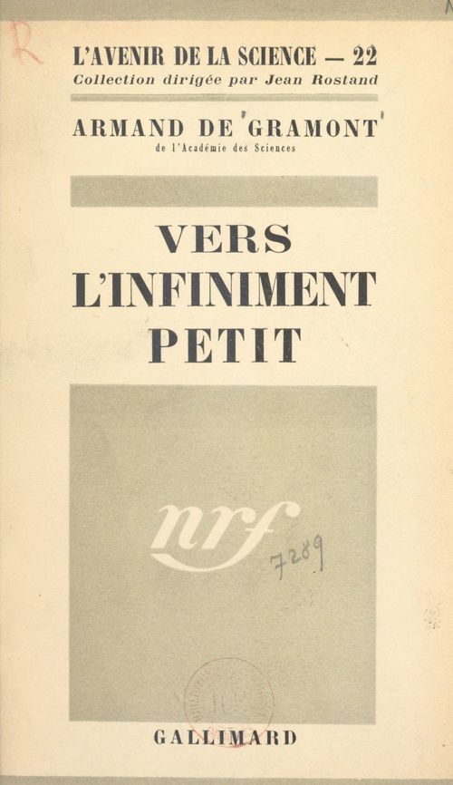 Couverture ebook de Vers l'infiniment petit, de Armand De Gramont