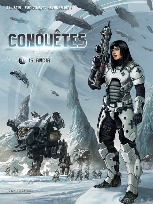 Couverture ebook de Conquêtes T01 - Islandia, de Jean-Luc Istin