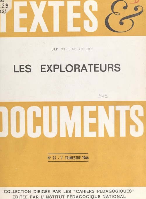 ebook cover of Les explorateurs, by Georges Mesplede