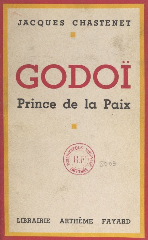 Couverture ebook de Godoï, de Jacques Chastenet