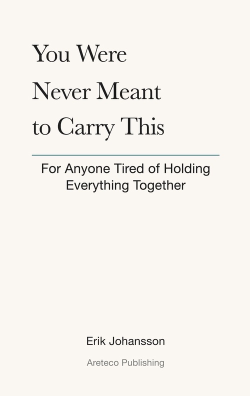ebook cover of You were never meant to carry this, by Erik Johansson