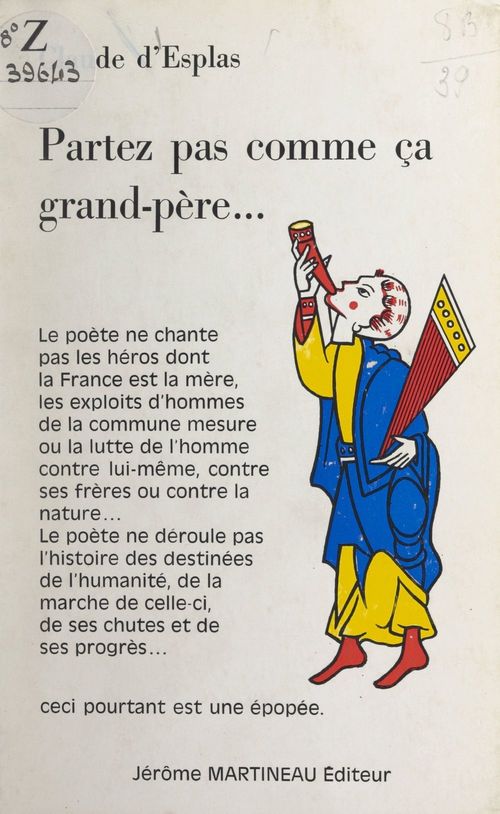 ebook cover of Partez pas comme ça grand-père, by Claude D'Esplas