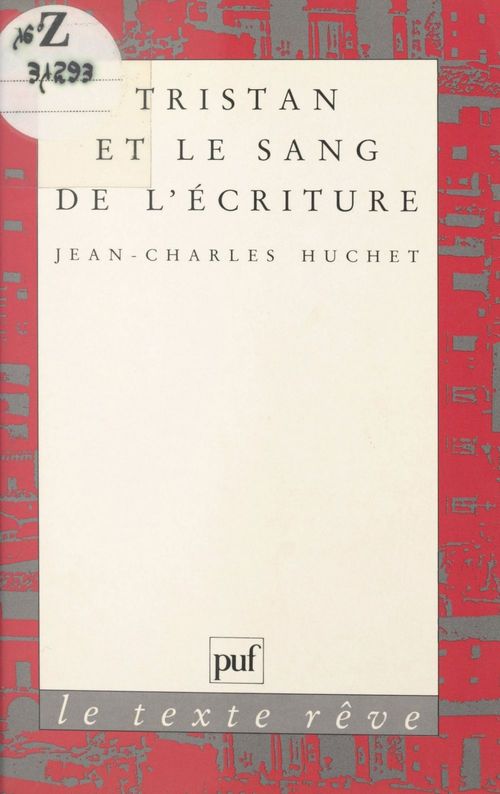 ebook cover of Tristan et le sang de l'écriture, by Jean-Charles Huchet
