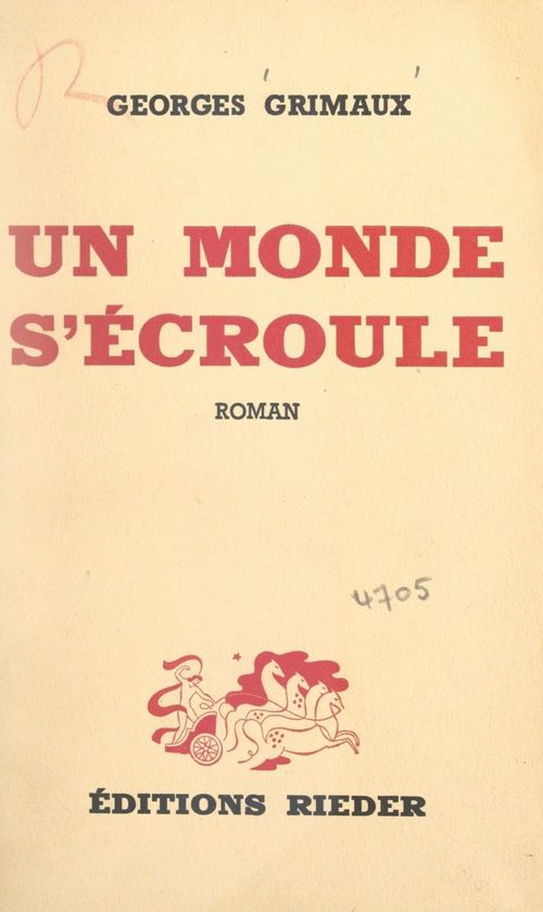 Couverture ebook de Un monde s'écroule, de Georges Grimaux