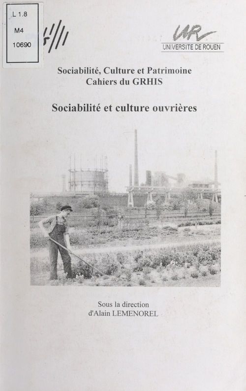 Couverture ebook de Sociabilité et culture ouvrières, de Alain Leménorel