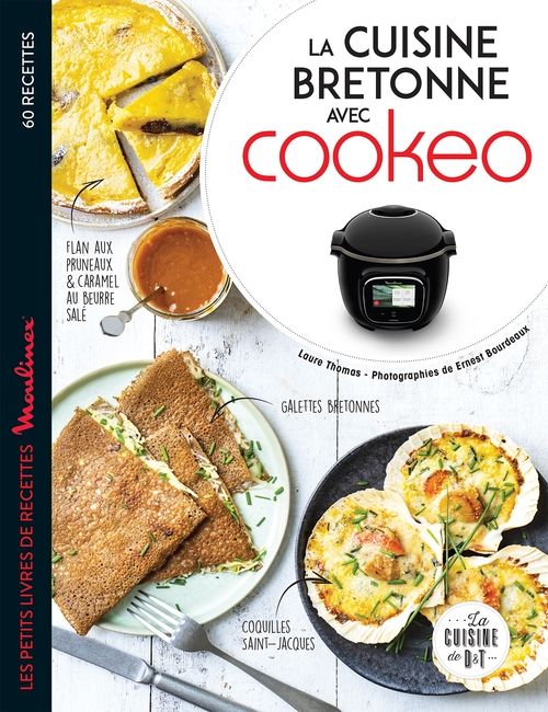 Couverture ebook de La cuisine bretonne avec Cookeo, de Laure Thomas