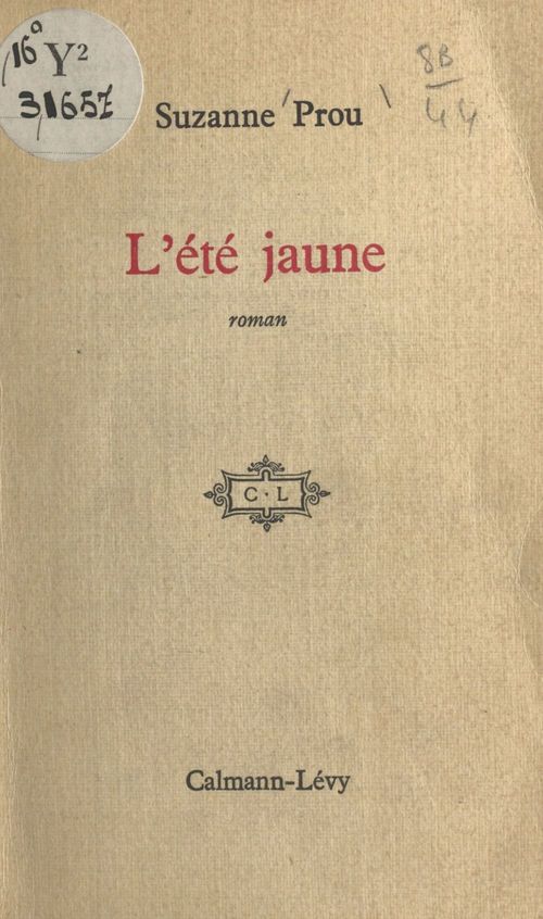 Couverture ebook de L'été jaune, de Suzanne Prou