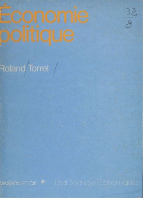 ebook cover of Économie politique, by Roland Torrel