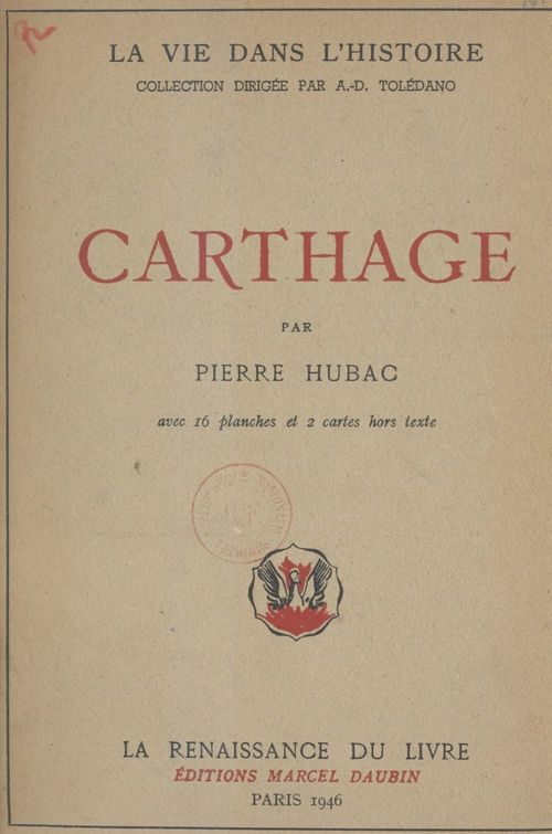 Couverture ebook de Carthage, de Pierre Hubac