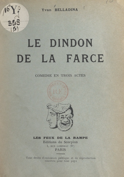Couverture ebook de Le dindon de la farce, de Yvan Belladina
