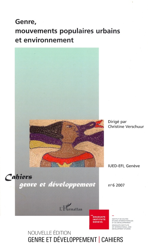 Couverture ebook de Genre, mouvements populaires urbains et environnement, de Cahiers Genre Et Developpement