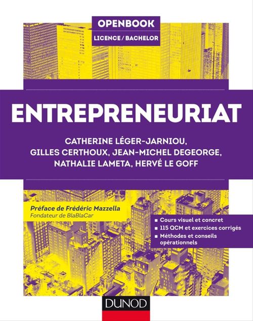 ebook cover of Entrepreneuriat, by Gilles Certhoux, Jean-Michel Degeorge, Nathalie Lameta, Hervé Le Goff, Catherine Léger-Jarniou