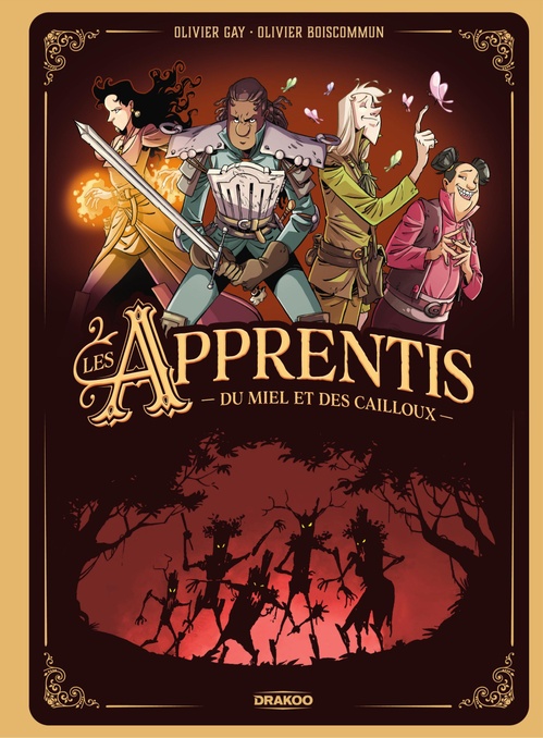 Couverture ebook de Les Apprentis - Tome 1 - Du miel et des cailloux, de Olivier Gay