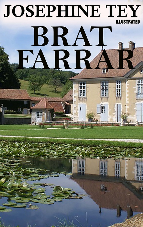 ebook cover of Brat Farrar. Illustrated, by Josephine Tey