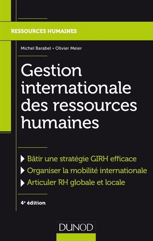 ebook cover of Gestion internationale des ressources humaines - 4e éd., by Michel Barabel, Olivier Meier