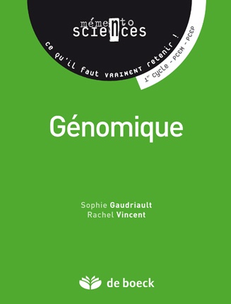Couverture ebook de Génomique, de Sophie Gaudriault, Rachel Vincent