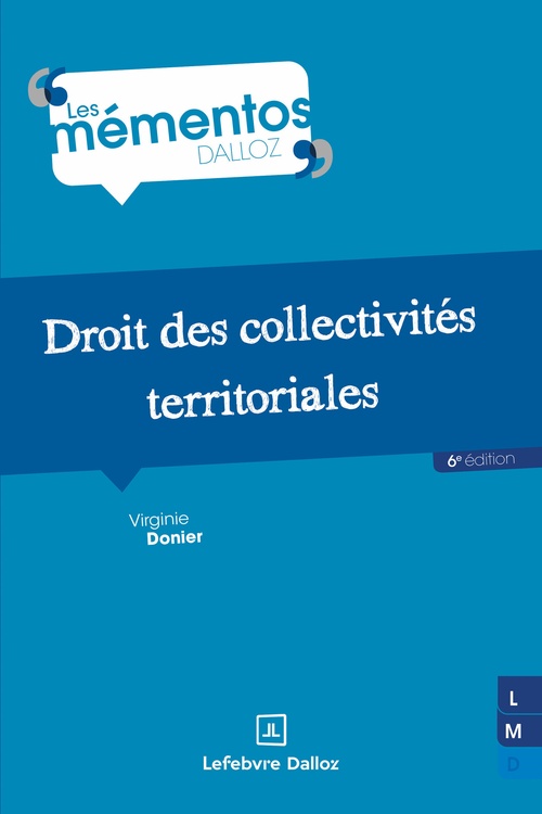 ebook cover of Droit des collectivités territoriales 6ed, by Virginie Donier