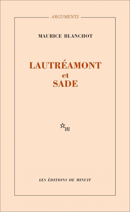 Couverture ebook de Lautréamont et Sade, de Maurice Blanchot