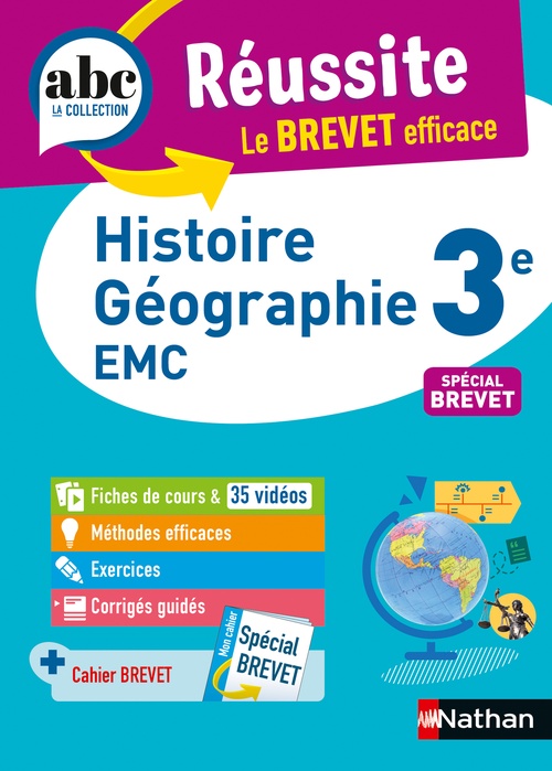 ebook cover of ABC Réussite-Histoire Géo EMC 3e, by Laure Genet, Florian Louis, Grégoire Pralon