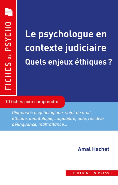 ebook cover of Le psychologue en contexte judiciaire, by Amal Hachet