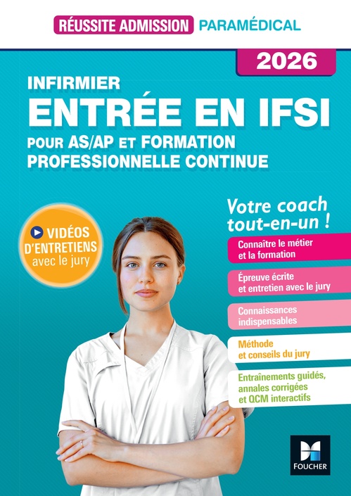 ebook cover of Réussite admission Entrée en IFSI - Formation professionnelle Continue + AS/AP 2026, by Jackie Pillard, Denise Laurent