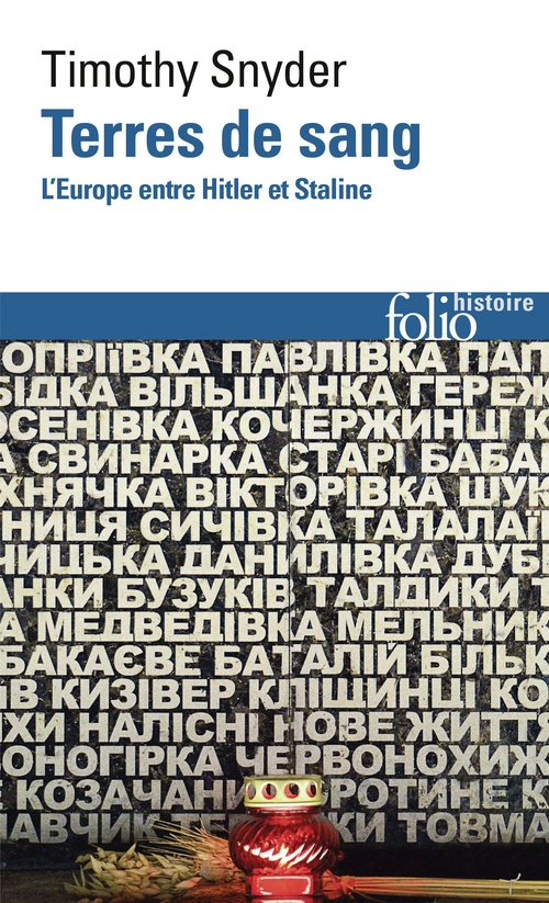 ebook cover of Terres de sang. L'Europe entre Hitler et Staline, by Timothy Snyder