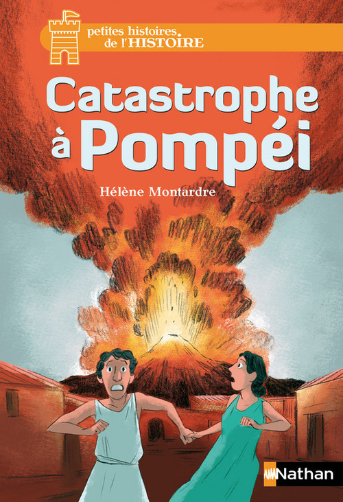 Couverture ebook de Catastrophe à Pompei, de Hélène Montardre