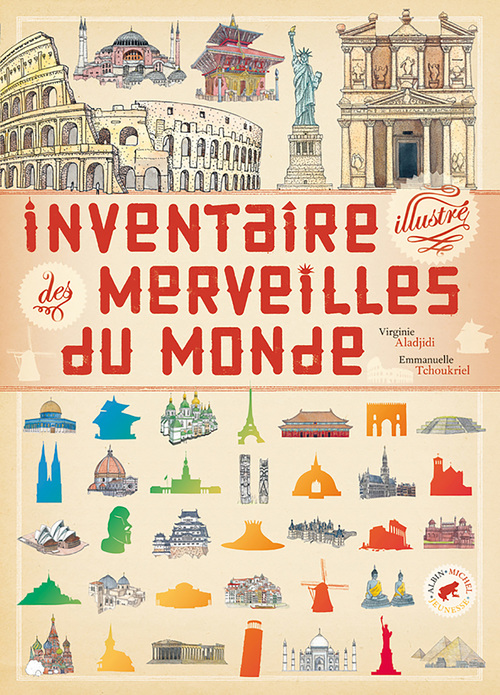 Couverture ebook de Inventaire illustré des merveilles du monde, de Virginie Aladjidi