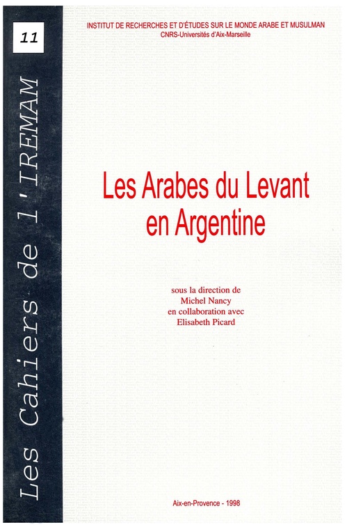ebook cover of Les Arabes du Levant en Argentine, by