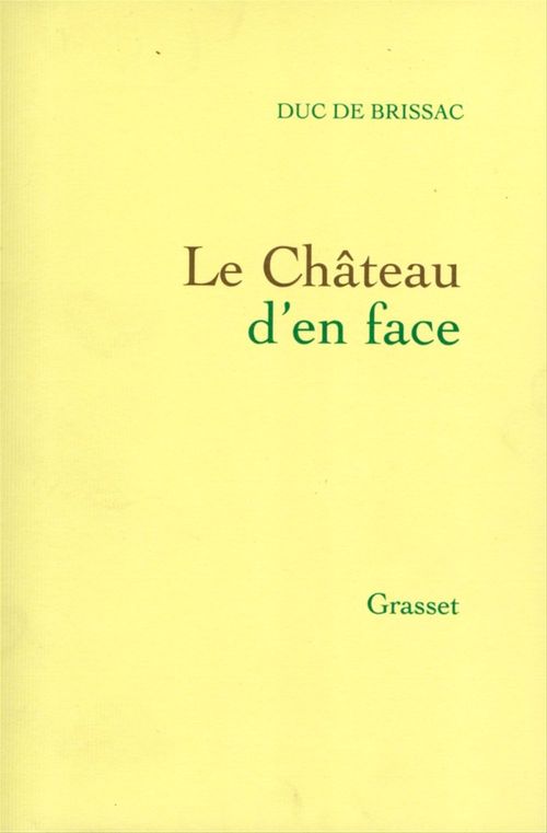ebook cover of Le château d'en face, by Duc De Brissac