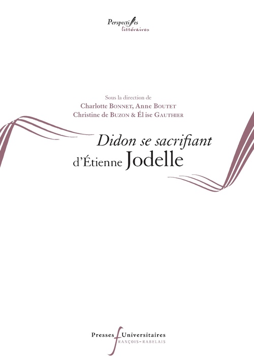 Couverture ebook de Didon se sacrifiant d'Étienne Jodelle, de