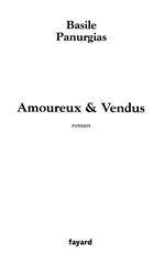 ebook cover of Amoureux & Vendus, by Basile Panurgias