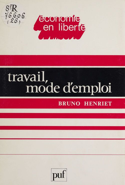 Couverture ebook de Travail : mode d'emploi, de