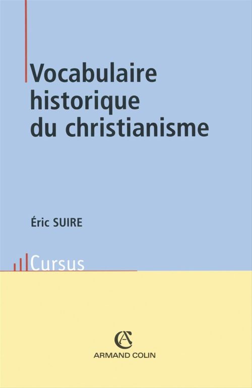 ebook cover of Vocabulaire historique du christianisme, by Éric Suire
