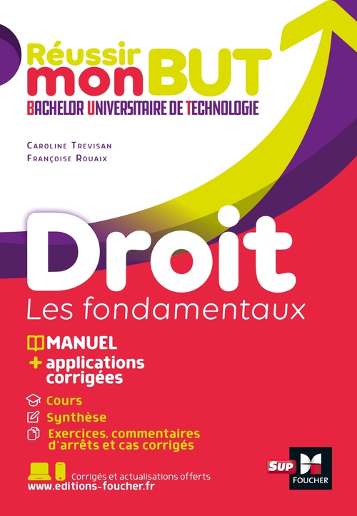 Couverture ebook de Réussir mon BUT : Bachelor universitaire de technologie - Droit, de Alain Burlaud