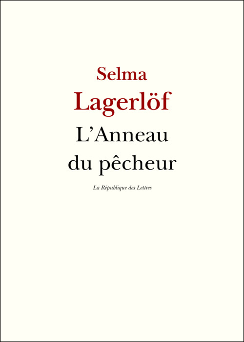 ebook cover of L'Anneau du pêcheur, by Selma Lagerlof