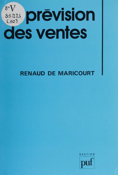 ebook cover of La Prévision des ventes, by