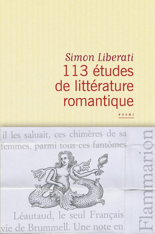 Couverture ebook de 113 études de littérature romantique, de Simon Liberati