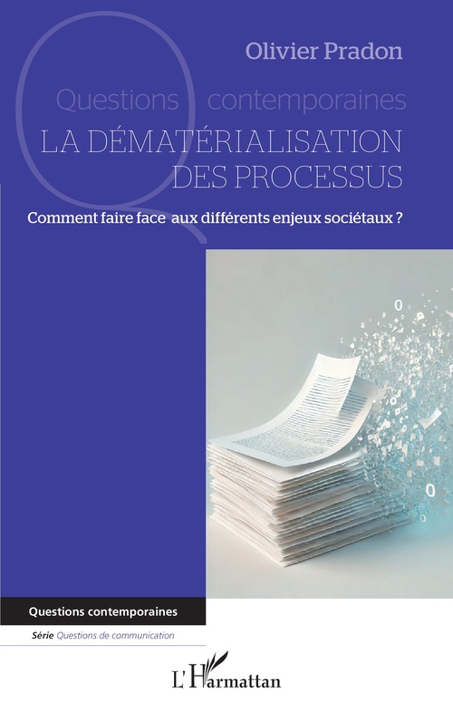 ebook cover of La dématérialisation des processus, by Olivier Pradon