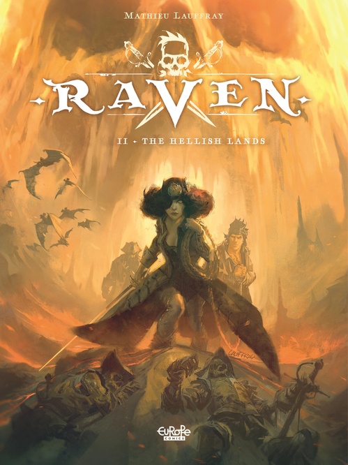ebook cover of Raven - Volume 2 - The Hellish Lands, by Mathieu Lauffray