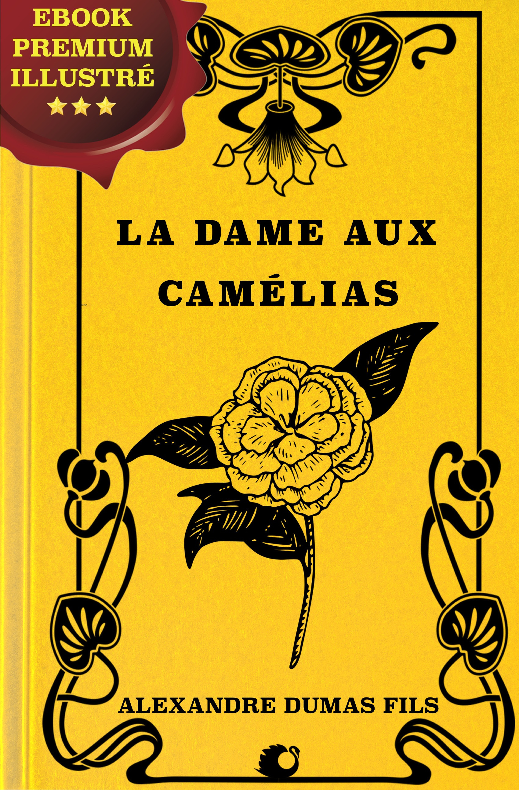 ebook cover of La Dame aux Camélias, by Alexandre Dumas fils